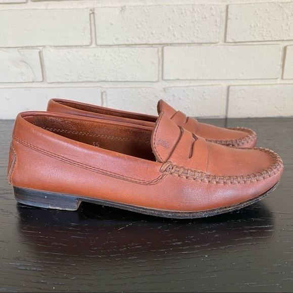 TOD'S JUNIOR EU 35 Unisex Penny Loafers in Saddle Italian Leather Preppy US 3.5 - Picture 4 of 9